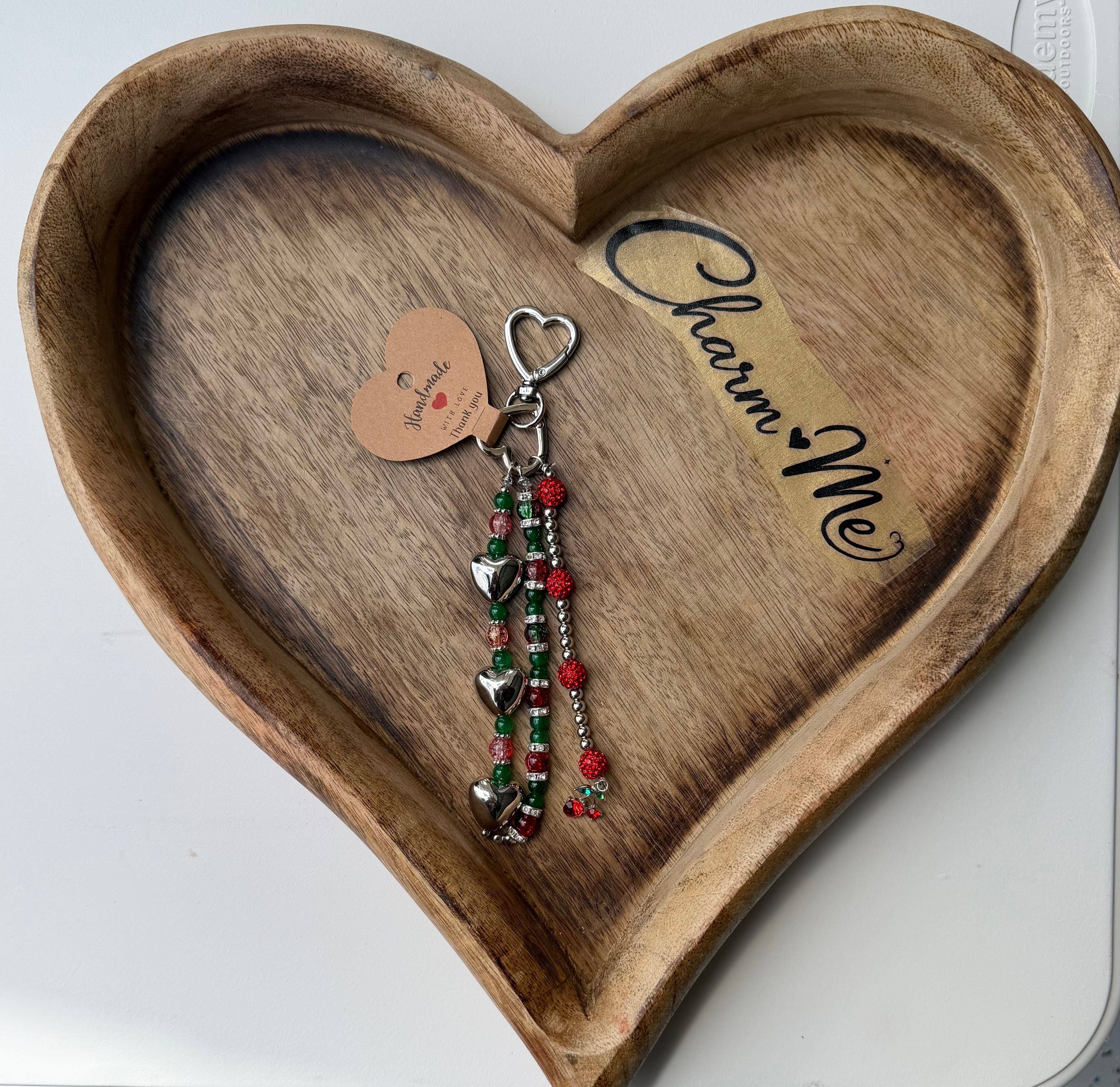 Silver Heart Keychain
