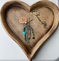 Marble Heart Keychain