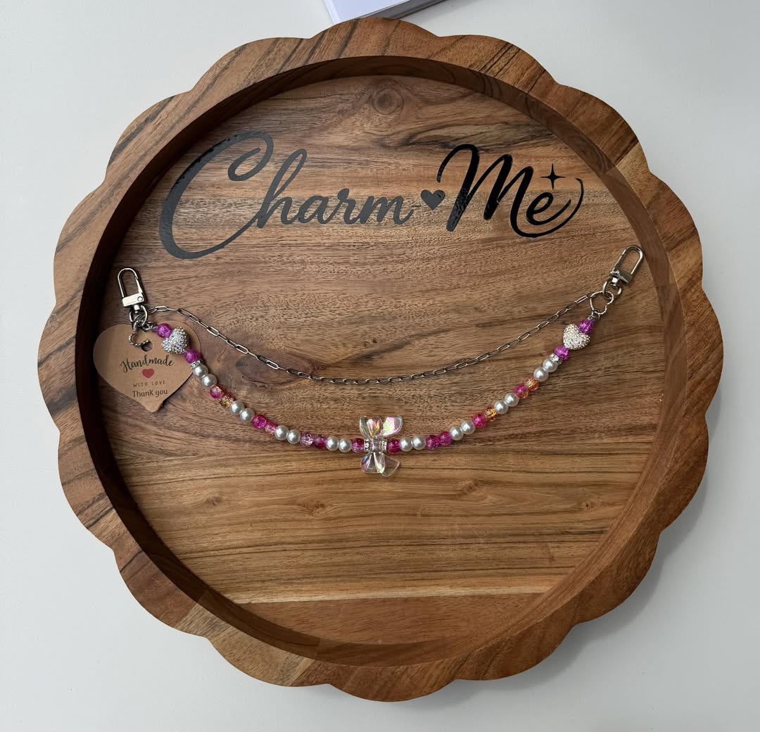 Bow Hearts Purse Chain