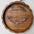 Purple Rhinestones Purse Chain